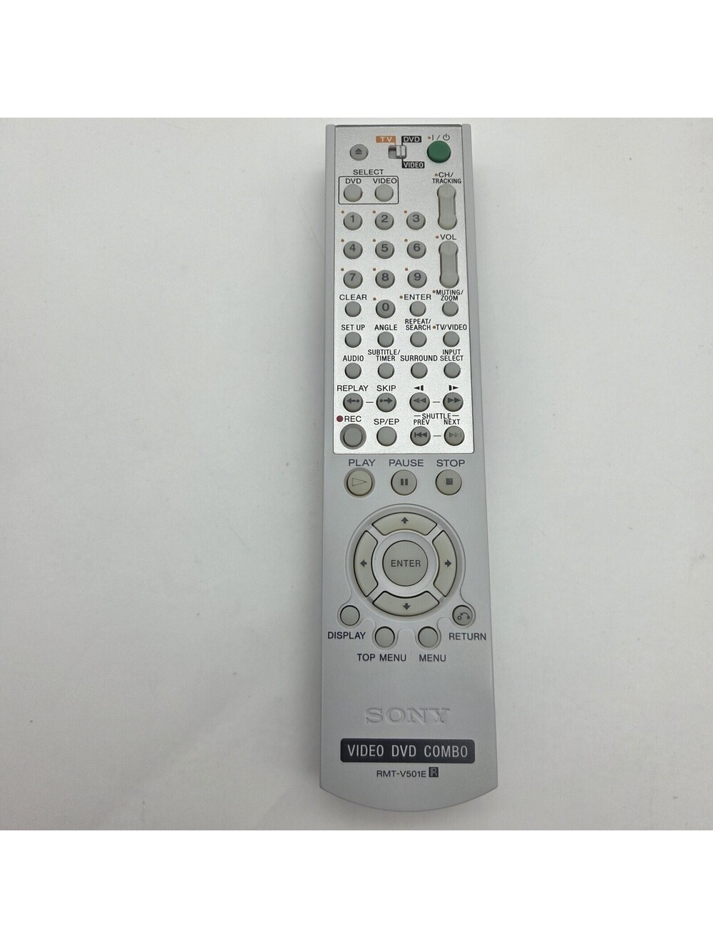 Genuine Sony RMT-V501E DVD/VCR Combo Remote OEM SLV-D370P SLV-D560P SLV-D630P
